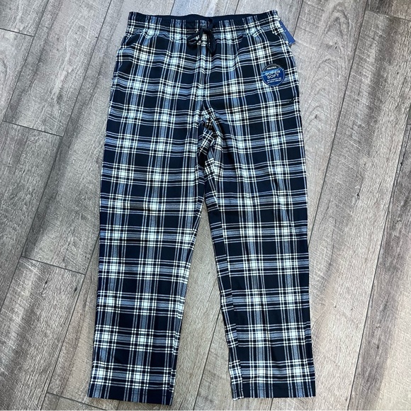 Nautica Kids Navy Plaid Pajama Bottoms - Picture 1 of 12